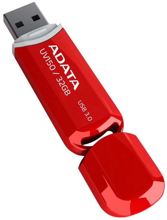 USB atmintinė Adata DashDrive UV150, raudona, 32 GB