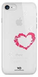 White Diamonds Lipstick Heart Case With Swarovski Crystals For Apple iPhone 6/6s Transparent