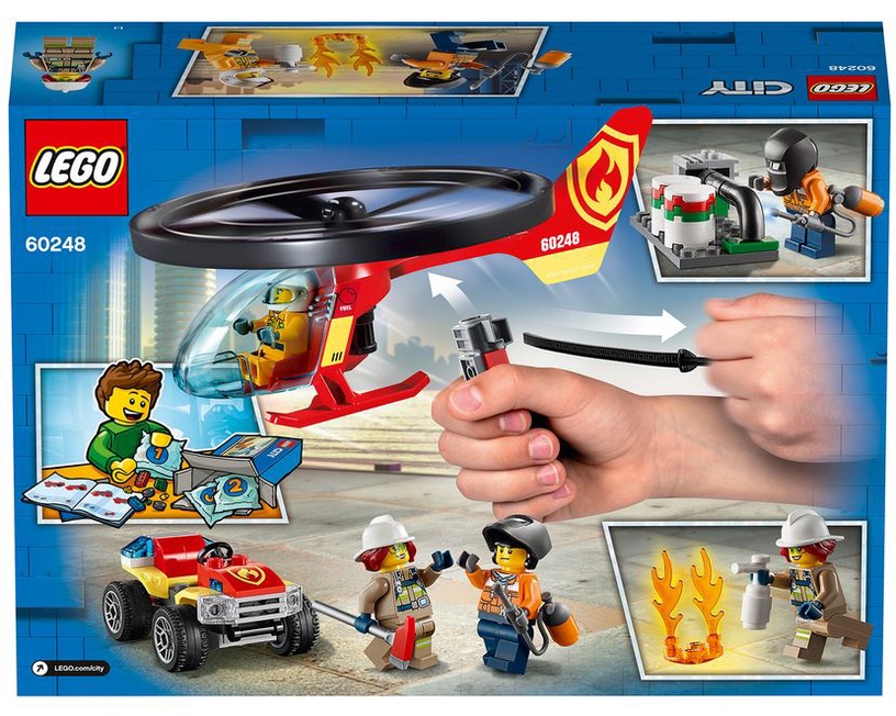 Конструктор LEGO City Пожарный спасательный вертолёт 60248, 93 шт.