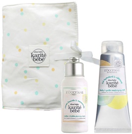 L´Occitane Shea Baby Cuddles & Bubbles Foaming Cream 75ml + 75ml Lovely & Gentle Moisturising Milk