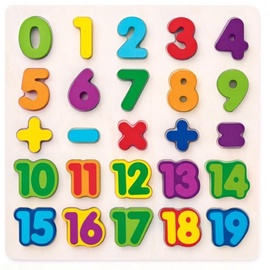 Izglītojošās rotaļlietas WOODY Eco Wooden Learn Numbers & Maths, 25 gab.