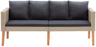 Садовый диван VLX 2-Seater Garden Sofa 310215, черный/песочный