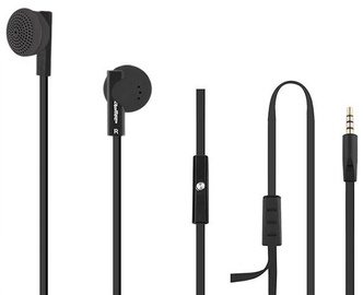 Ausinės Qoltec Earphones w/Mic Black