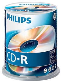 Накопитель данных Philips CD-R80 Spindle 100pcs