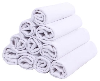 Lulando Nappies/Flannelette Nappies Set White 10pcs