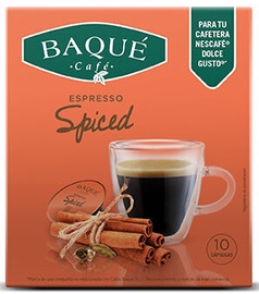 Kafijas kapsulas Cafe Baque Espresso Spiced, 10 gab.