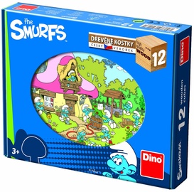 Dino Wooden Cubes The Smurfs 12pcs 64123