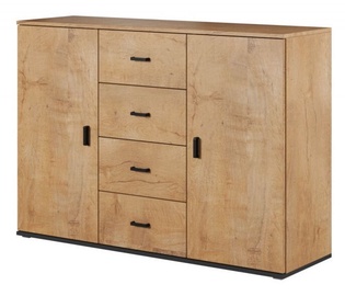 Cama Meble Uni Chest Of Drawers Oak/Black