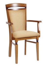 Ēdamistabas krēsls Black Red White Bawaria Dkrs P Walnut/Beige, 1 gab.