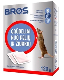 Химическое средство от вредителей Bros Grains Against Rats/Mice 120g