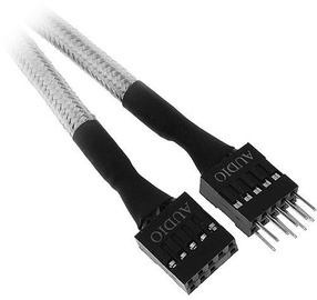 BitFenix Audio Extension Cable 9-Pin Male to 9-Pin Female Black/White