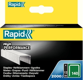 Rapid Flatwire 140/12mm Green Staples 2000pcs