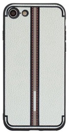 Mocco Trendy Grid And Stripes Pattern 3 Back Case For Apple iPhone 7/8 White