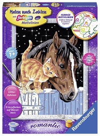 Ravensburger Painting By Numbers Foal With Kitten 285563