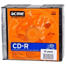 Acme CD-R 52X 700MB 10P Slim Box