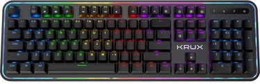 Клавиатура Krux Comet RGB Outemu Blue EN, черный