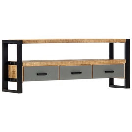 TV-laud VLX Solid Mango Wood, mitmevärviline, 1300 mm x 300 mm x 500 mm