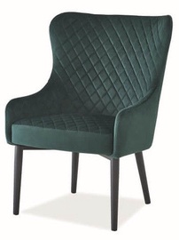 Ēdamistabas krēsls Signal Meble Colin F Velvet Green, 1 gab.