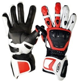 Shiro Racing GP Gloves SH-07 White Black Red XXL