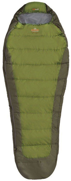 Спальный мешок Pinguin Tramp, зеленый, левый, 195 см
