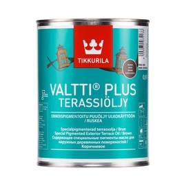 Aliejus Tikkurila Valtti Plus Terassioljy, rudas, 0.9 l