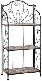 Home4you Shelf Mosaic Black 38656