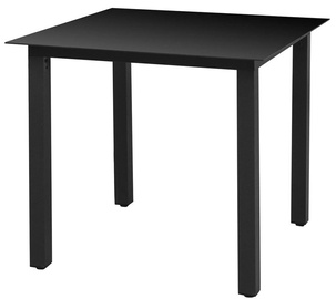 Садовый стол 42787, черный, 80 x 80 x 74 см