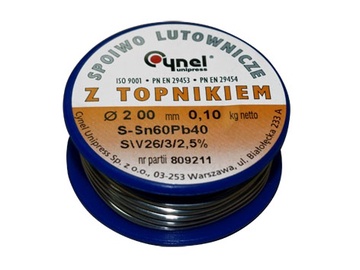 Lode Cynel Unipress Cored Solder Wire SN60 2mm 100g