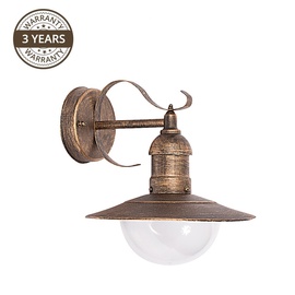 Lampa Domoletti DH02.213, 60W, E27, IP44, nerūsējoša tērauda, 24 cm x 27 cm