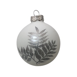 Ziemassvētku eglītes rotaļlieta Christmas Touch CYG18001-84W White, 80 mm, 4 gab.