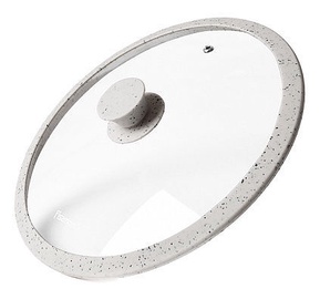 Fissman Arcades Lid With Marble Silicone Rim Light Grey D24cm
