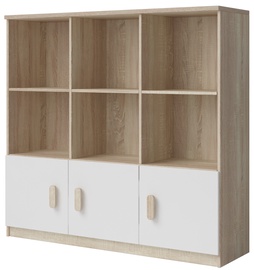 Idzczak Meble Smyk III 11 Shelf 135 White/Sonoma Oak