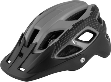 Шлем Force Aves MTB, черный/серый, S/M, 550 - 590 мм
