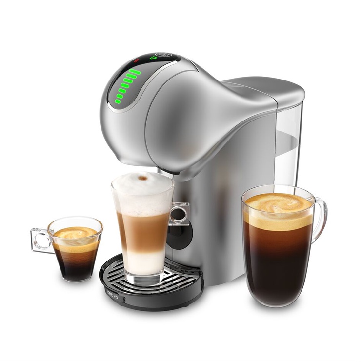 Kapsulas kafijas automāts Krups Genio S Touch KP440E31, sudraba/melna