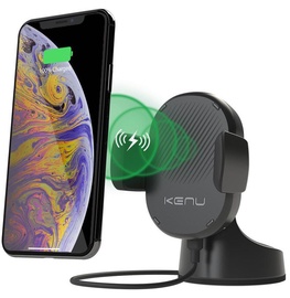 Kenu Airbase Car Holder With Wireless Fast Charging Mount Balack