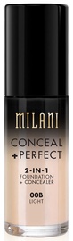 Tonālais krēms Milani Conceal + Perfect 00B Light, 30 ml