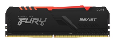 Operatīvā atmiņa (RAM) Kingston Fury Beast KF432C16BBA/8, DDR4, 8 GB, 3200 MHz