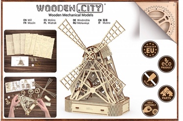 3D puzle Wooden City