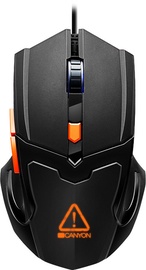 Žaidimų pelė Canyon CND-SGM02RGB Black, laidinė, optinė
