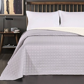 Gultas pārklājs DecoKing Salice White/Silver, 170x210 cm