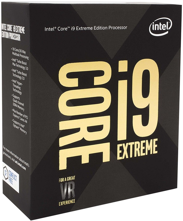 Procesorius Intel Intel® Core™ i9-7980XE Extreme Edition 4.2GHz 24.75MB BOX BX80673I97980X, 2.6GHz, LGA 2066, 24.75MB