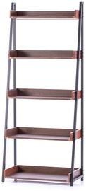 Homede Trax Rack Espresso 67x32x158cm