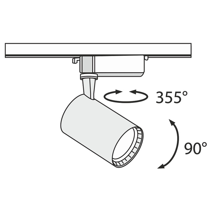 Светильник направляющий Maytoni Track Lamp B, 12 Вт, LED, 3000 °К