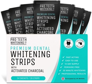 Pro Teeth Whitening Strips With Activated Charcoal 28pcs