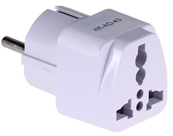 Akyga Adapter US/AU/UK to EU White