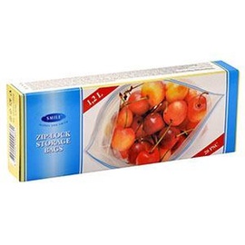 Pārtikas uzglabāšanas maisiņi ZIP-LOCK, 1,2L, 20 gab