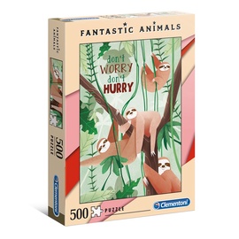 Puzle Clementoni Fantastic Animals Dont Worry Dont Hurry 35068, 500 gab.