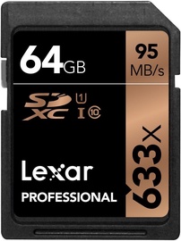 Lexar 64GB Professional SDHC 633X UHS-1 Class 10 U1