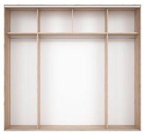 Black Red White Wardrobe Frame Nadir 260 Light San Remo Oak