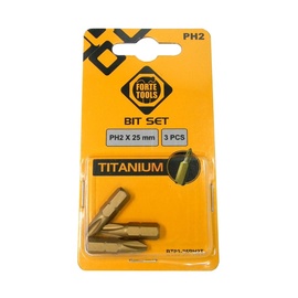 UZGALIS SKRŪVGRIEŽA PH2X25MM 3GB TIN (FORTE TOOLS)